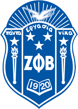Zeta Phi Beta Sorority, Inc. shield